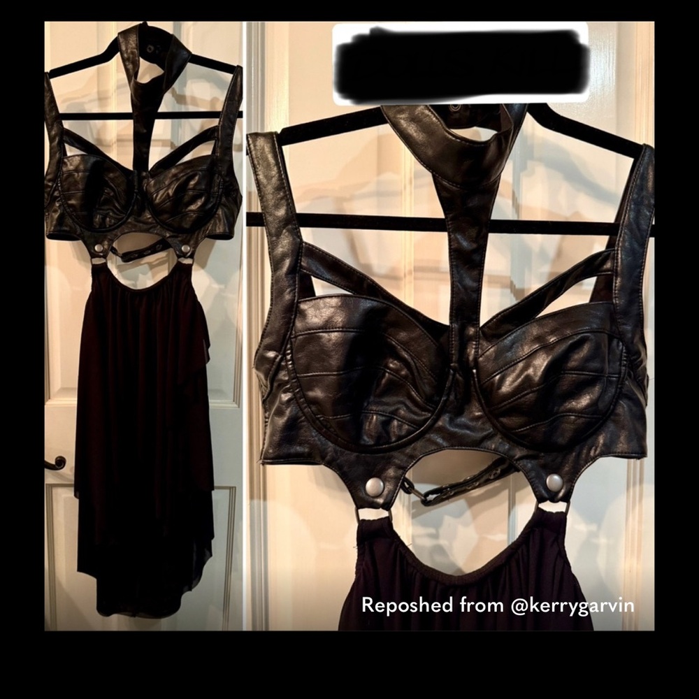 Dolls Kill Black High Low Dress